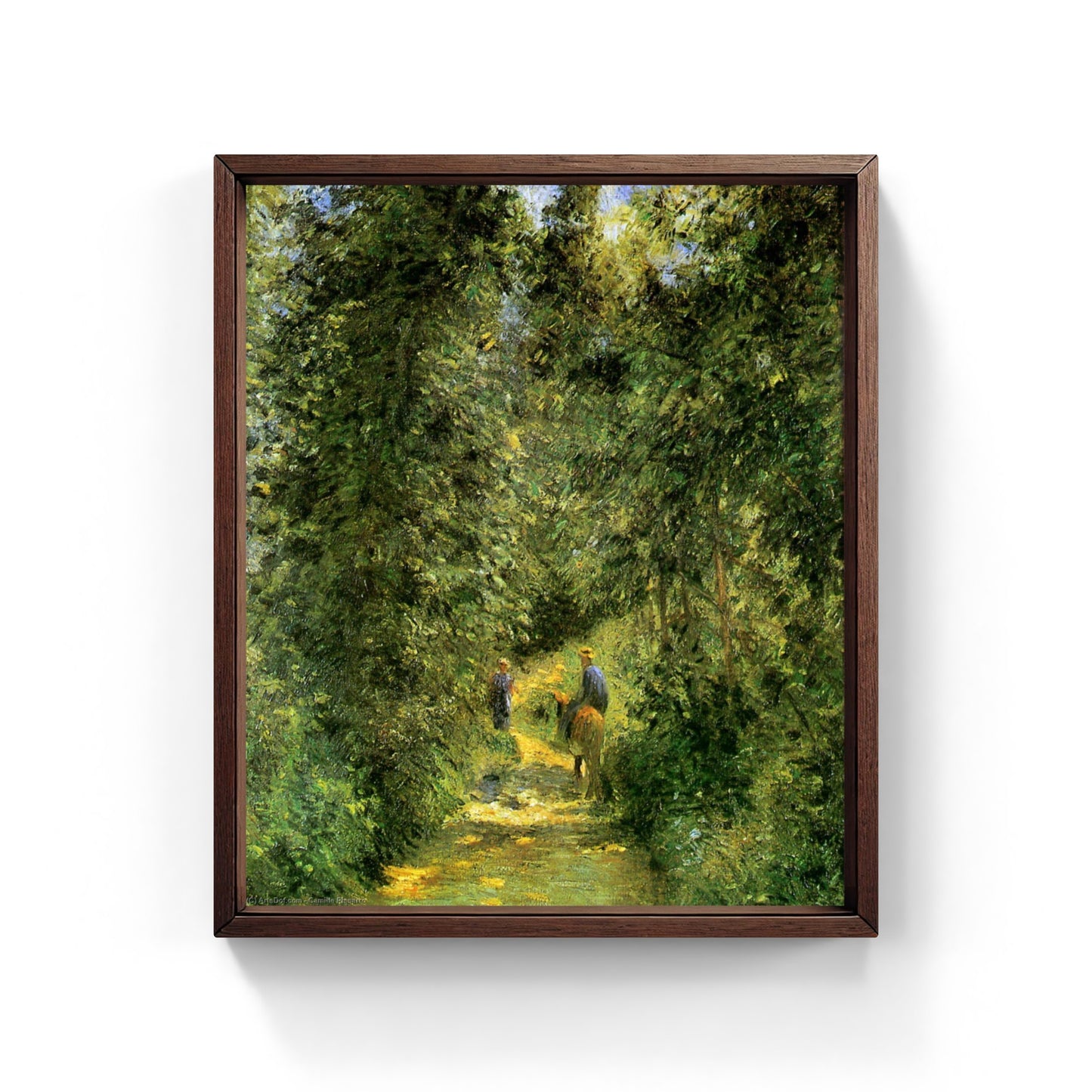 Sentiero nel bosco in estate di Camille Pissarro