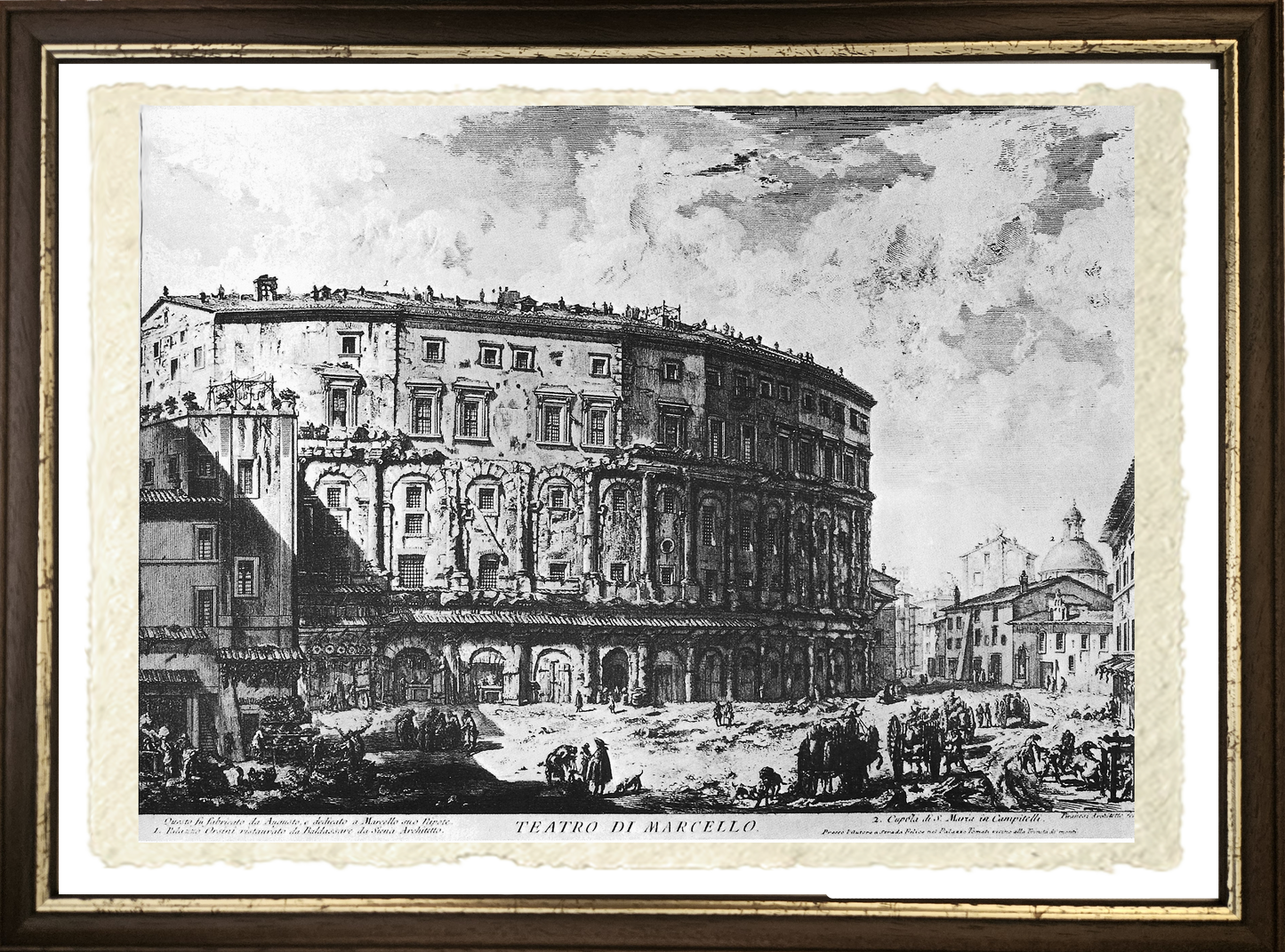 Teatro di Marcello, riproduzione di Giovanni Battista Piranesi