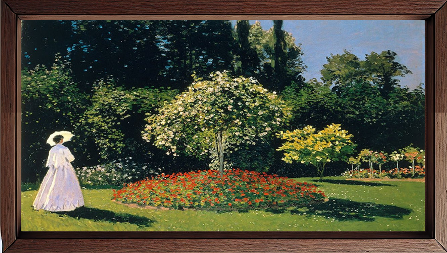 Woman in the Garden, painting by Claude Monet