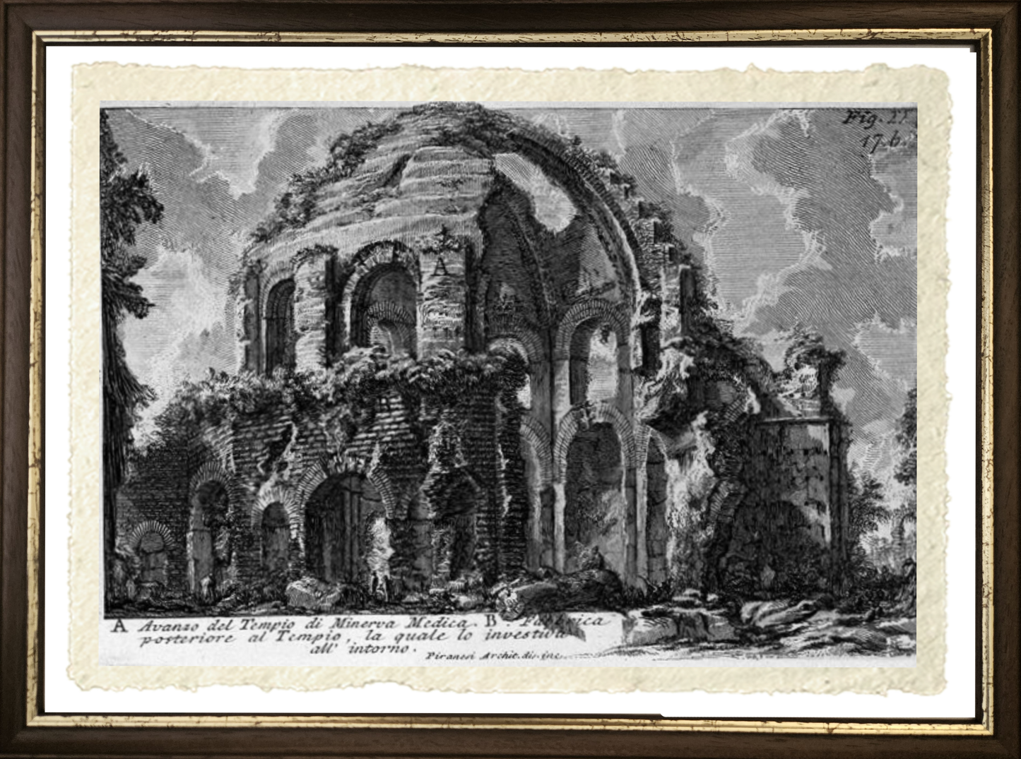 Tempio di Minerva, riproduzione di Giovanni Battista Piranesi