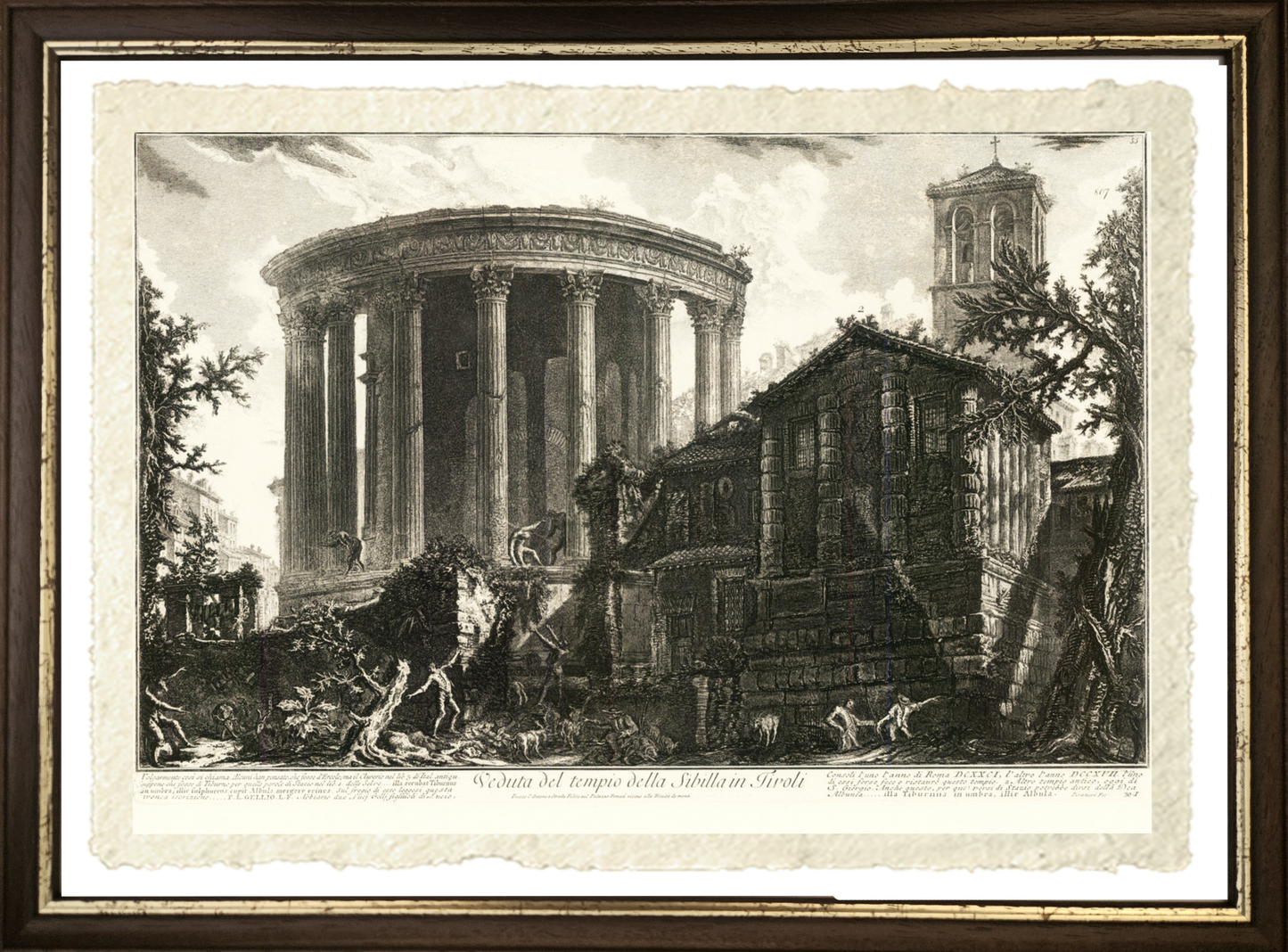 Veduta del tempio della Sibilla in Tivoli di Giovanni Battista Piranesi