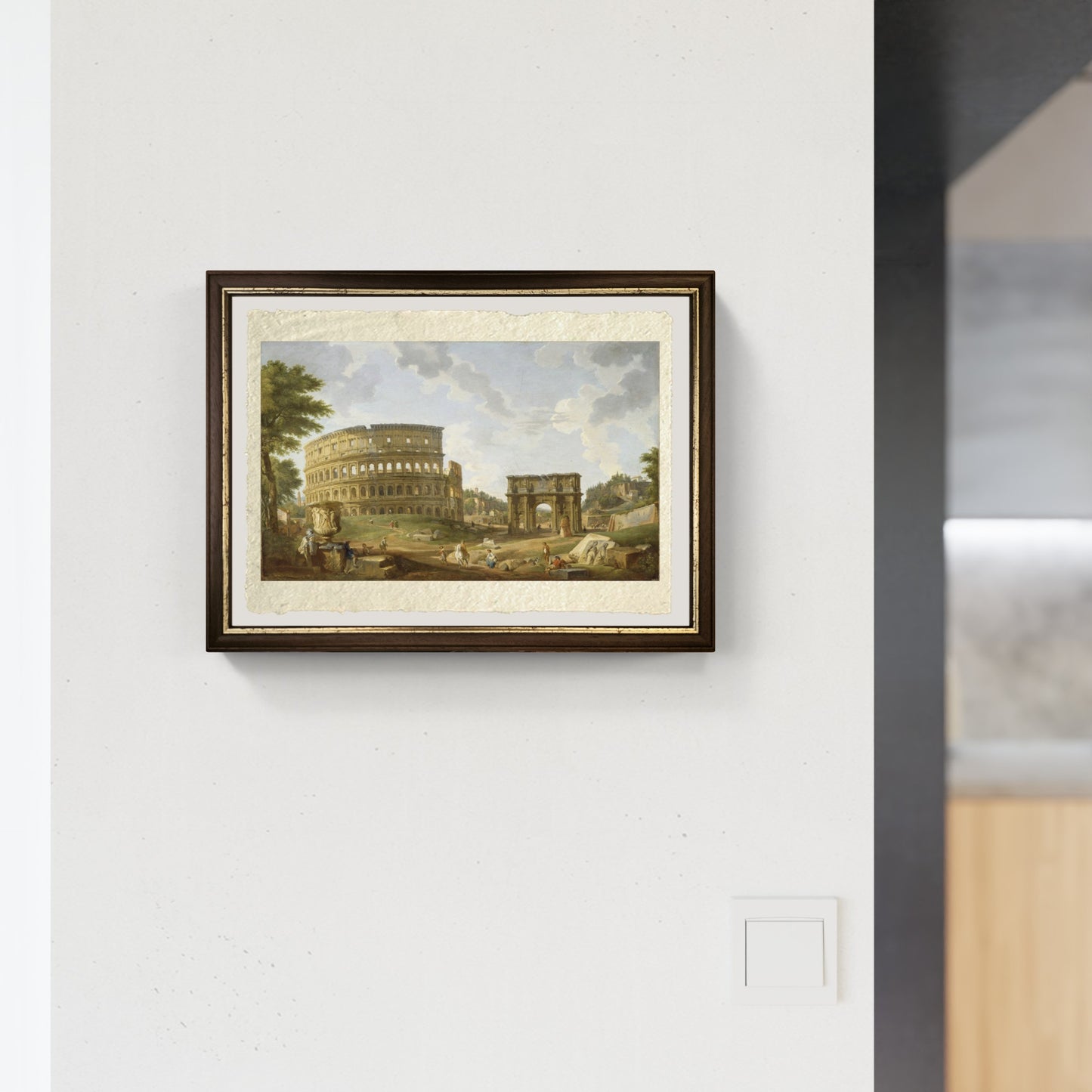 Veduta del Colosseo di Pannini muro