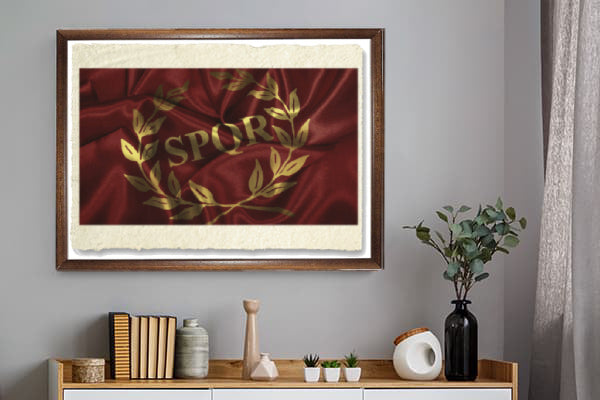 Vessillo Romano SPQR
