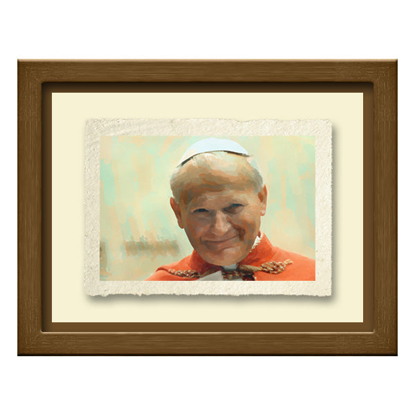 John Paul II smiling with cape