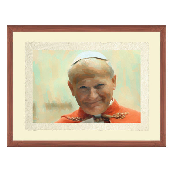 John Paul II smiling with cape
