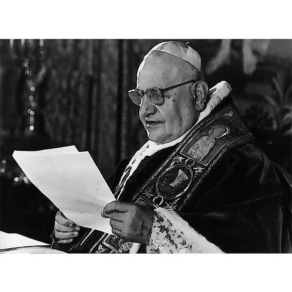Pope John XXIII in his study