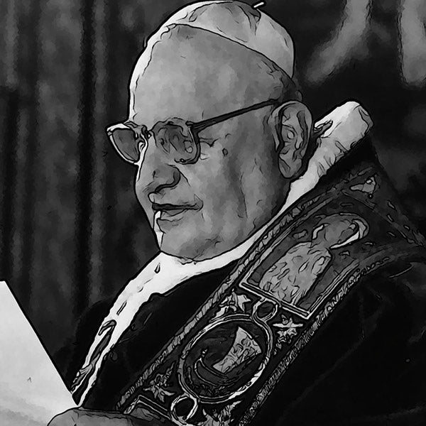 Pope John XXIII in his study