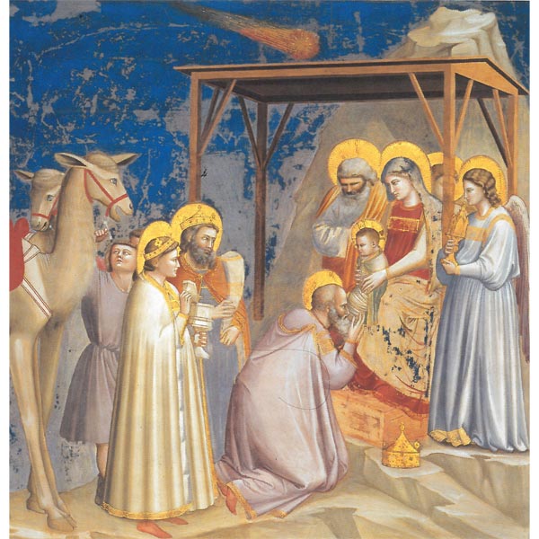 Adoration of the Magi by Giotto on refined Amalfi paper