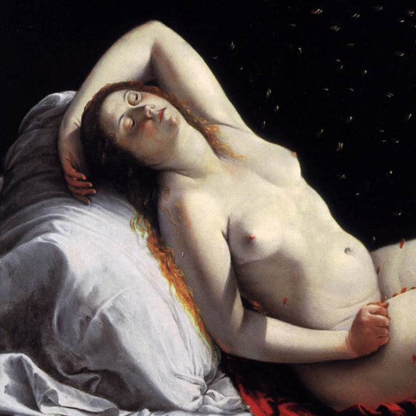 Danaë, Artemisia Gentileschi. Amalfi map reproduction
