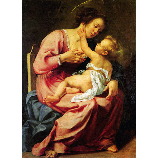 Madonna and Child, Artemisia Gentileschi. Amalfi map reproduction