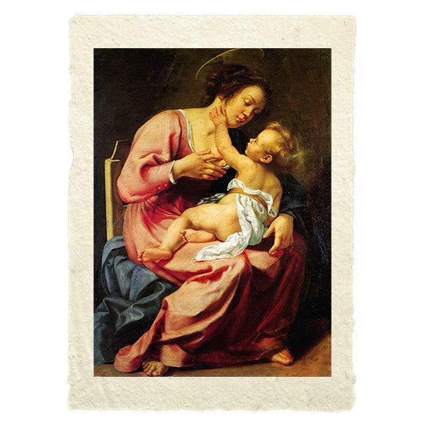 Madonna and Child, Artemisia Gentileschi. Amalfi map reproduction