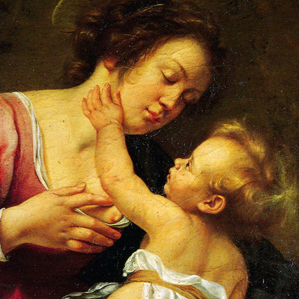 Madonna and Child, Artemisia Gentileschi. Amalfi map reproduction