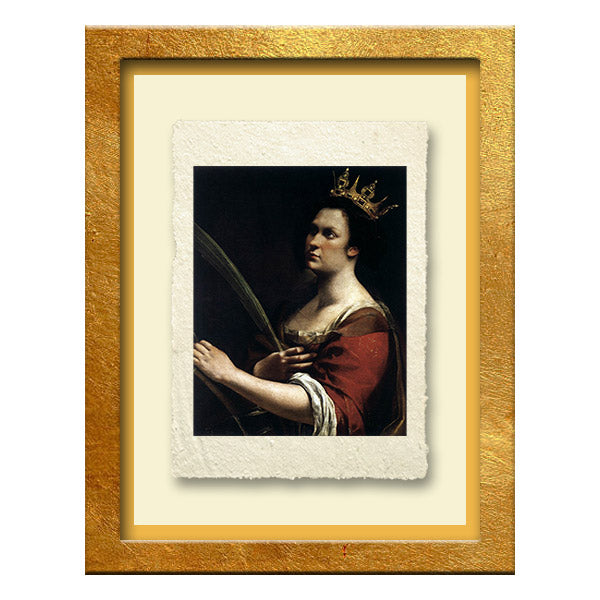 Saint Catherine of Alexandria, Artemisia Gentileschi. Amalfi map reproduction