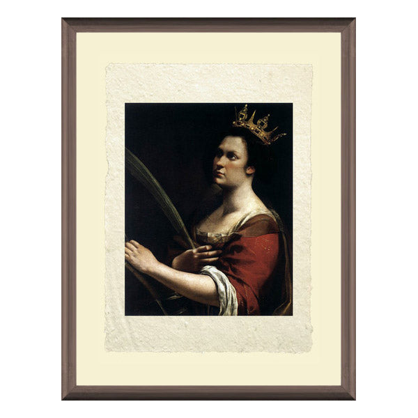 Saint Catherine of Alexandria, Artemisia Gentileschi. Amalfi map reproduction