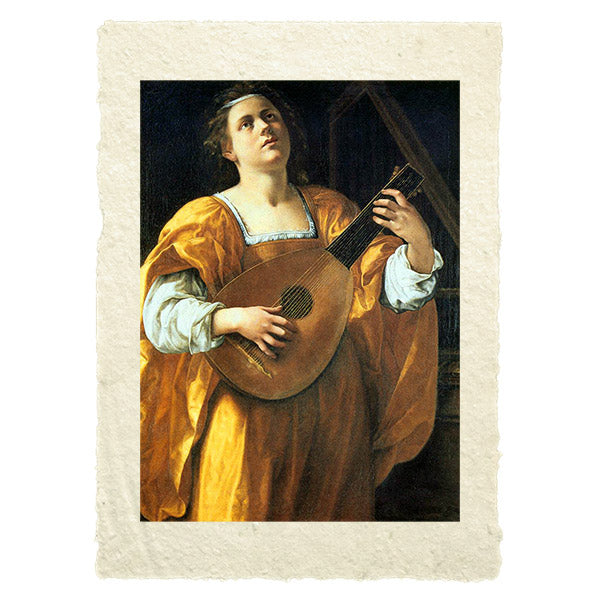 Santa Cecilia, Artemisia Gentileschi. Riproduzione carta Amalfi