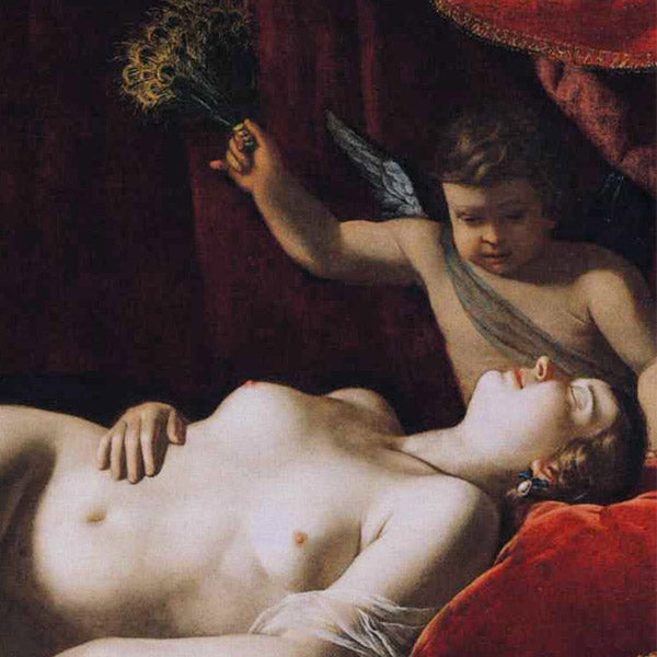 Sleeping Venus, Artemisia Gentileschi. Amalfi map reproduction