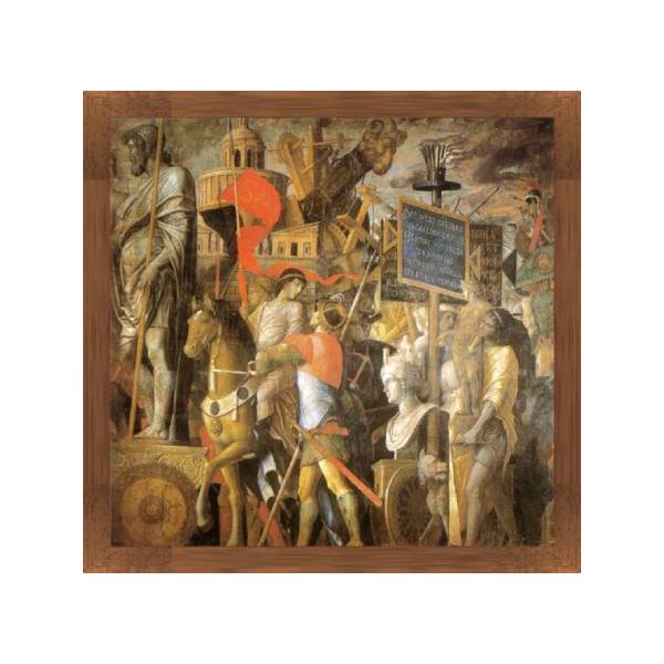 Trionfo di Cesare di Andrea Mantegna - Carri trionfali, trofei e macchine belliche