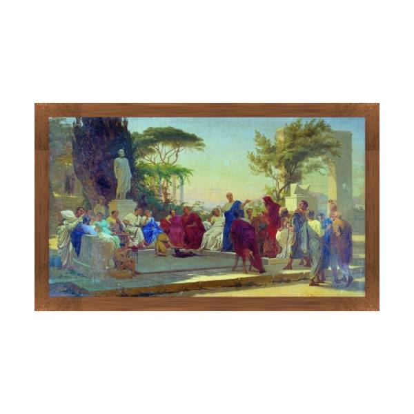 Horace reads in front of Stefano Bakalovich's circle of Maecenas