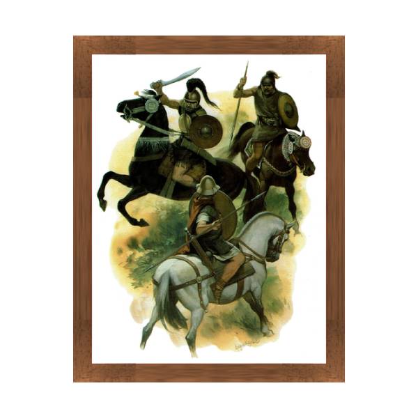 Cavalleria romana combatte contro il nemico