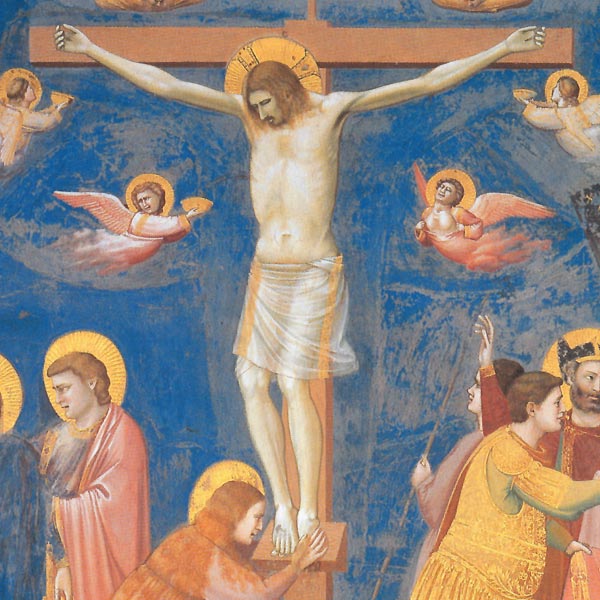La Crocifissione, Giotto. Riproduzione su carta Amalfi