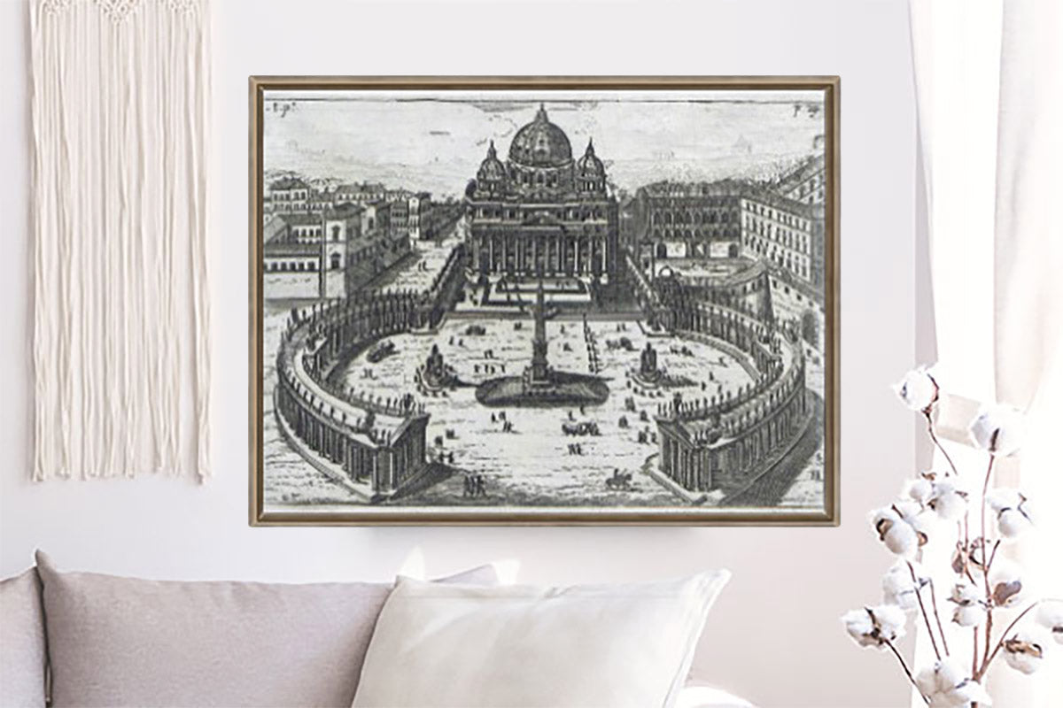 Roma. Il vaticano. Disegno del 1765