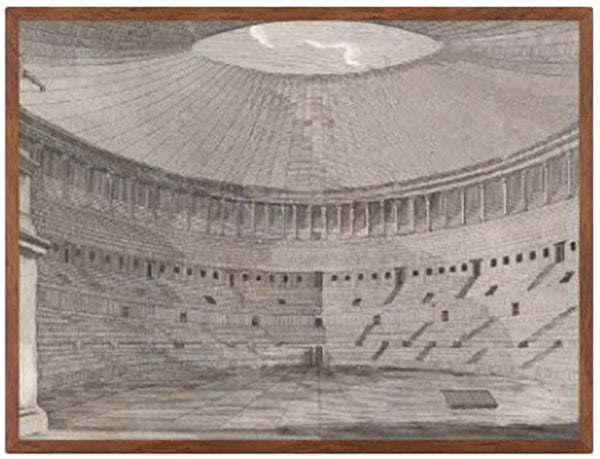 Interior of the Flavian Amphitheatre. Luigi Canina