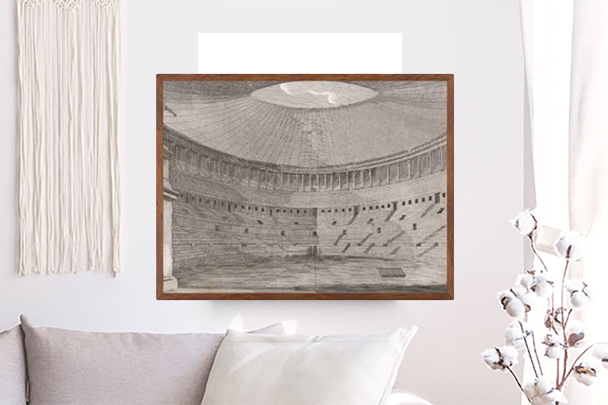 Interior of the Flavian Amphitheatre. Luigi Canina