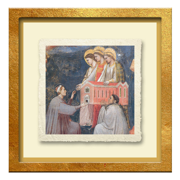 Final Judgment (detail), Giotto. Reproduction on Amalfi paper