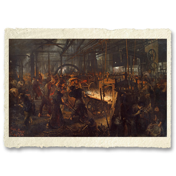 Il Laminatoio di Ferro (Moderni Ciclopi) di Adolph Menzel