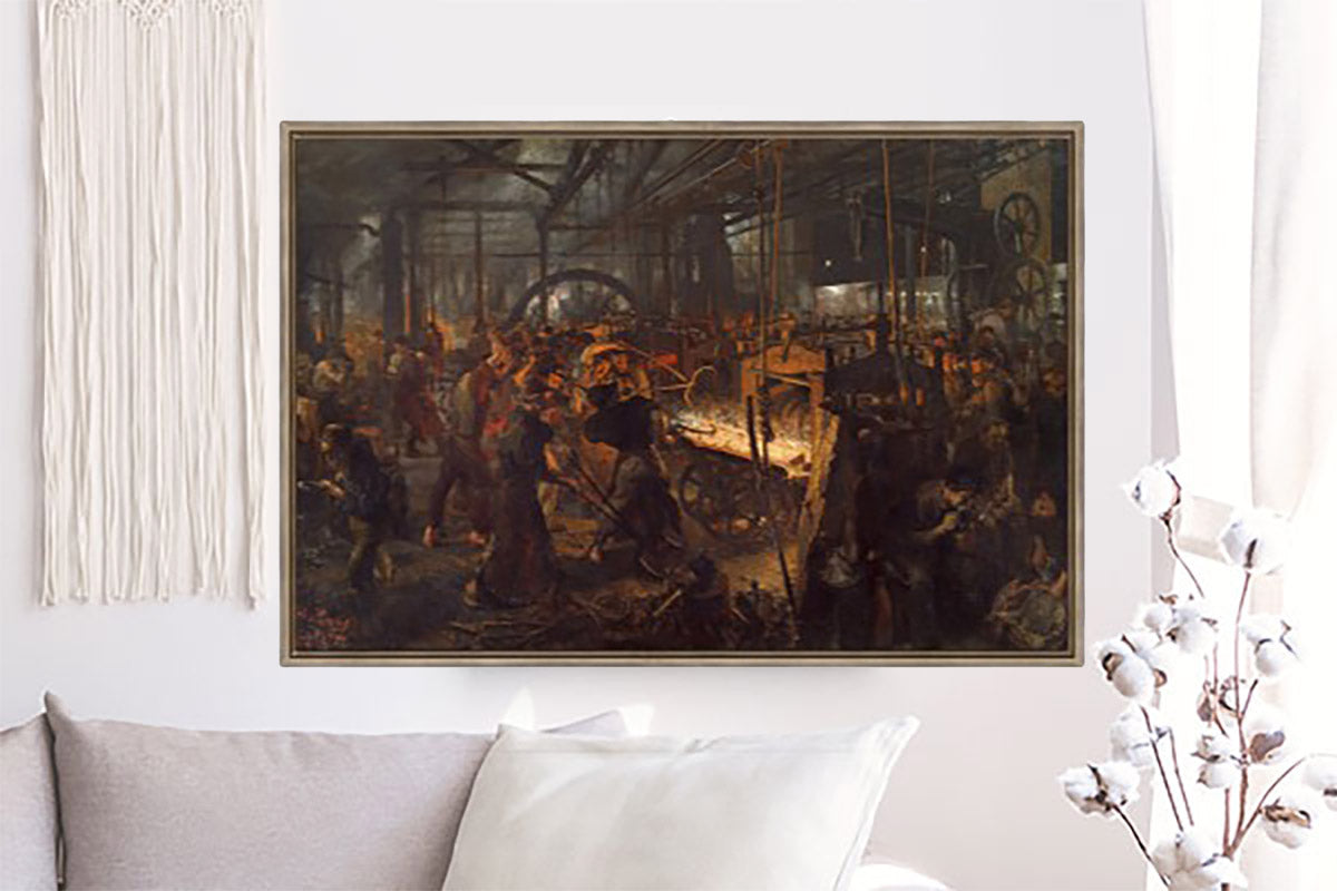 Il Laminatoio di Ferro (Moderni Ciclopi) di Adolph Menzel