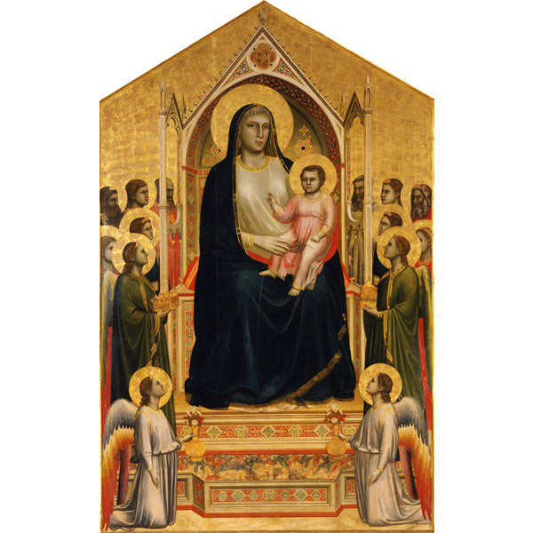 Madonna and Child Enthroned by Giotto on refined Amalfi paper