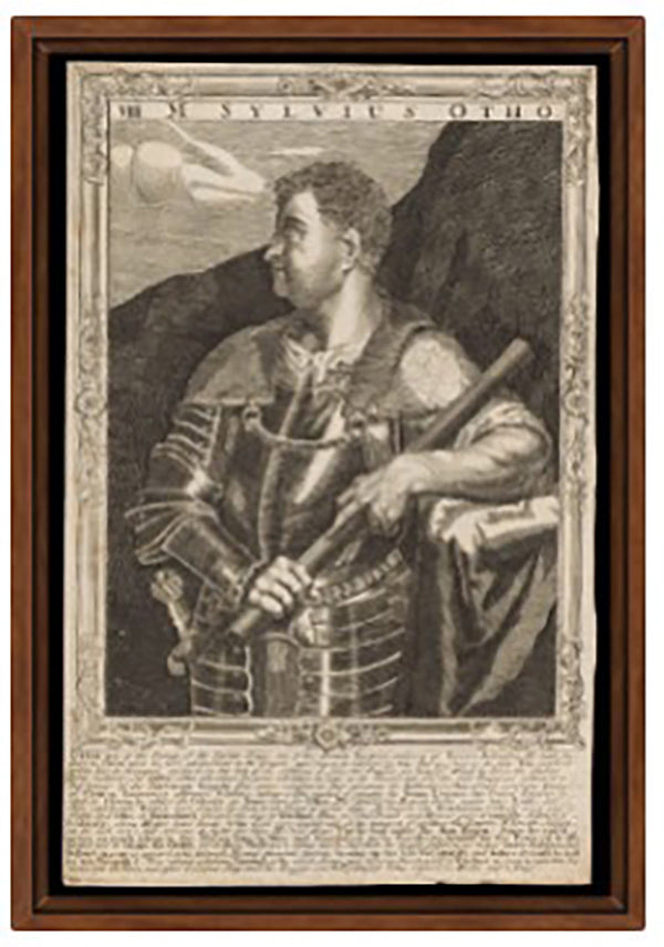 Otho, emperor of Rome. Line engraving by A. Sadeler