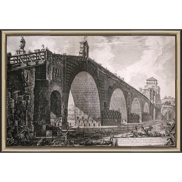 Milvian Bridge by Giovanni Battista Piranesi