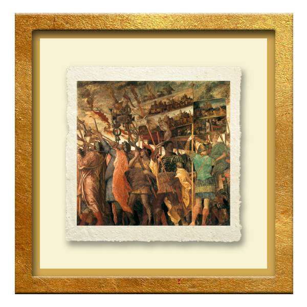 Trionfi di Cesare di Andrea Mantegna - Trombettieri e portatori di insegne