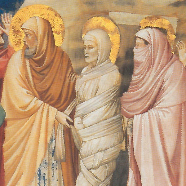 Resurrezione di Lazzaro, Giotto. Riproduzione su carta Amalfi
