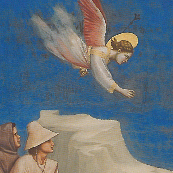 Gioacchino's dream, Giotto. Reproduction on Amalfi paper