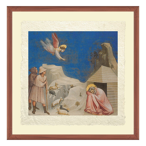Gioacchino's dream, Giotto. Reproduction on Amalfi paper
