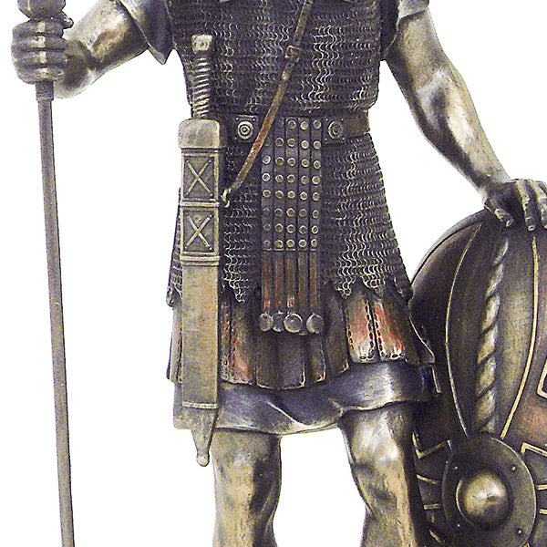 Roman legionary with pilum and scutum