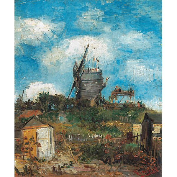 Moulin de la Galette, Van Gogh. Reproduction