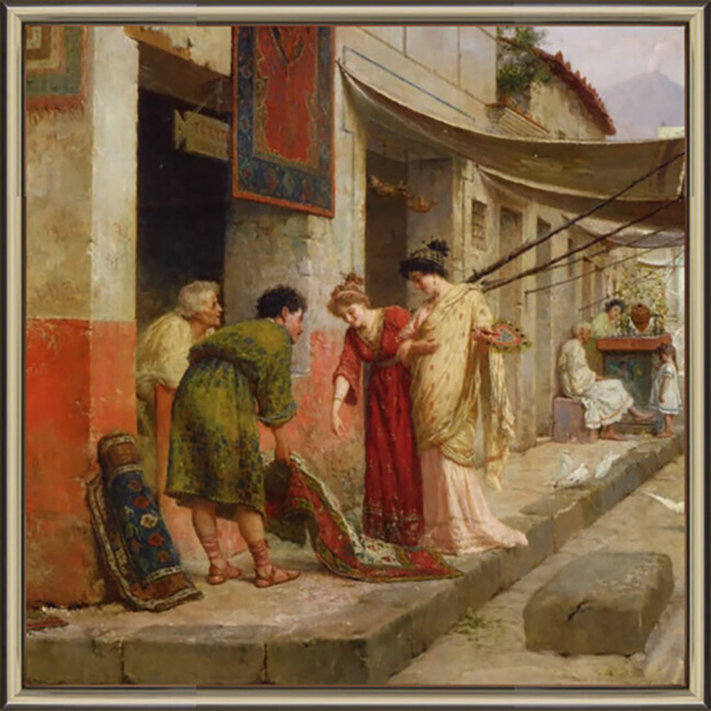 The Roman workshops - Sale of a carpet