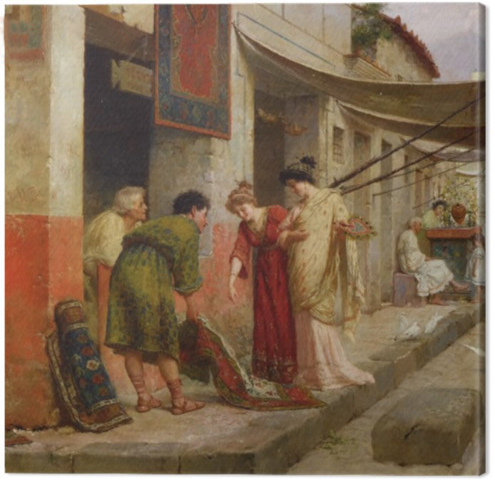 The Roman workshops - Sale of a carpet