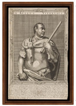 Vitellius, emperor of Rome. Line engraving by A. Sadeler