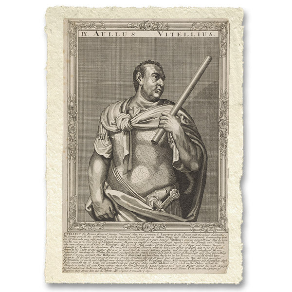 Vitellius, emperor of Rome. Line engraving by A. Sadeler
