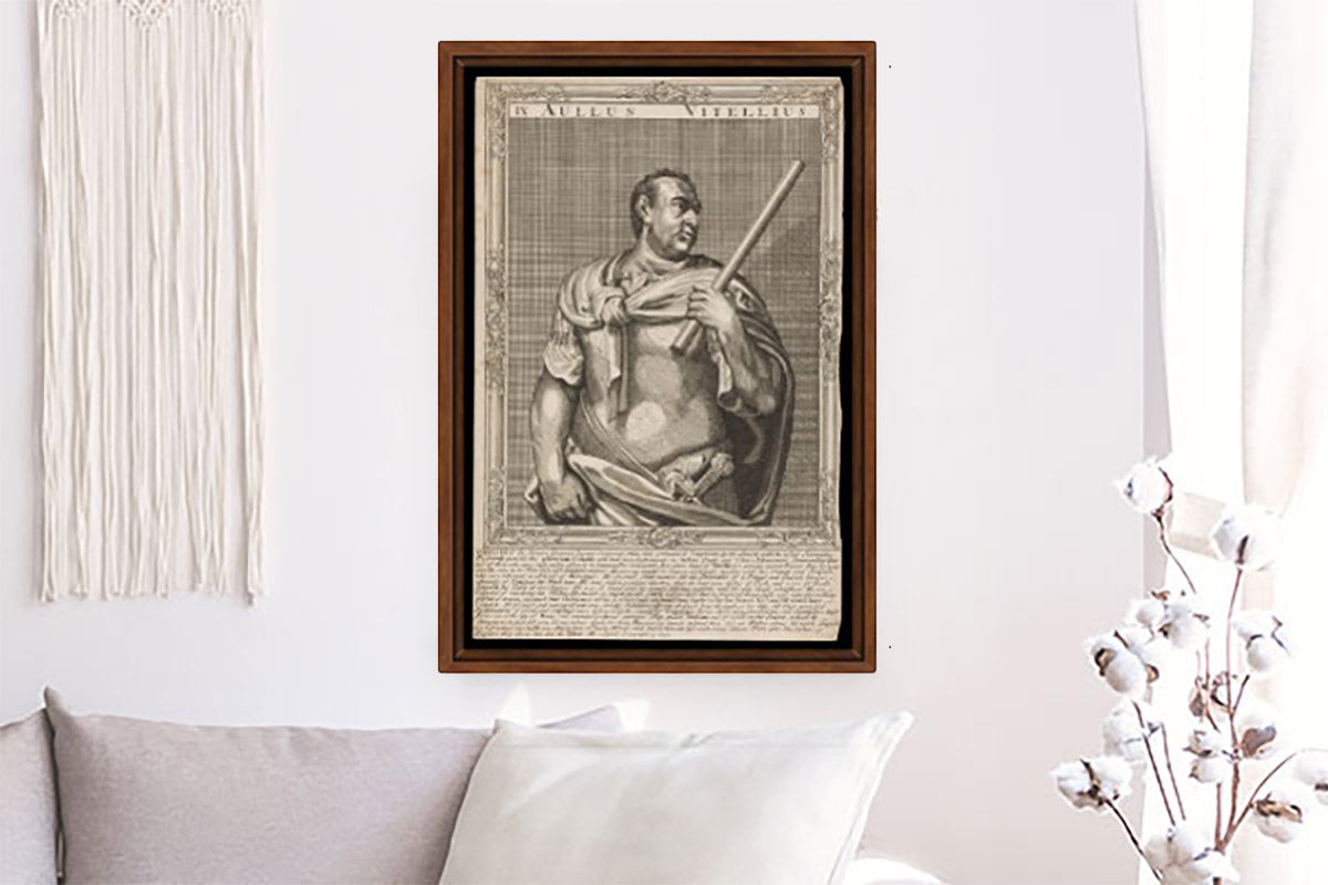 Vitellius, emperor of Rome. Line engraving by A. Sadeler
