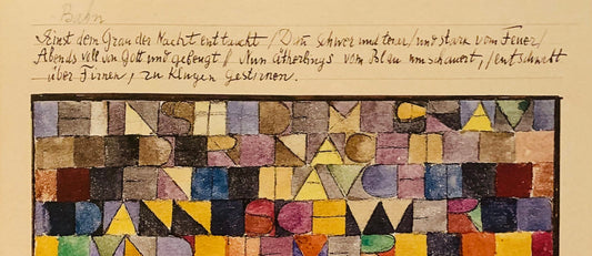 Dapprima innalzatosi dal grigiore della notte, Paul Klee. Analisi e significato