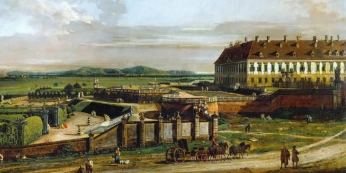 Splendore Asburgico: il castello di Schlosshof visto da nord di Bellotto