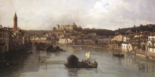Vista di Verona di Bellotto: celebrazione poetica della bellezza urbana veneta
