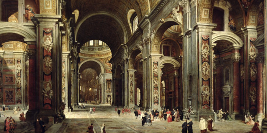 Nel cuore della Basilica: il Cardinale Melchior de Polignac visita San Pietro di Giovanni Pannini