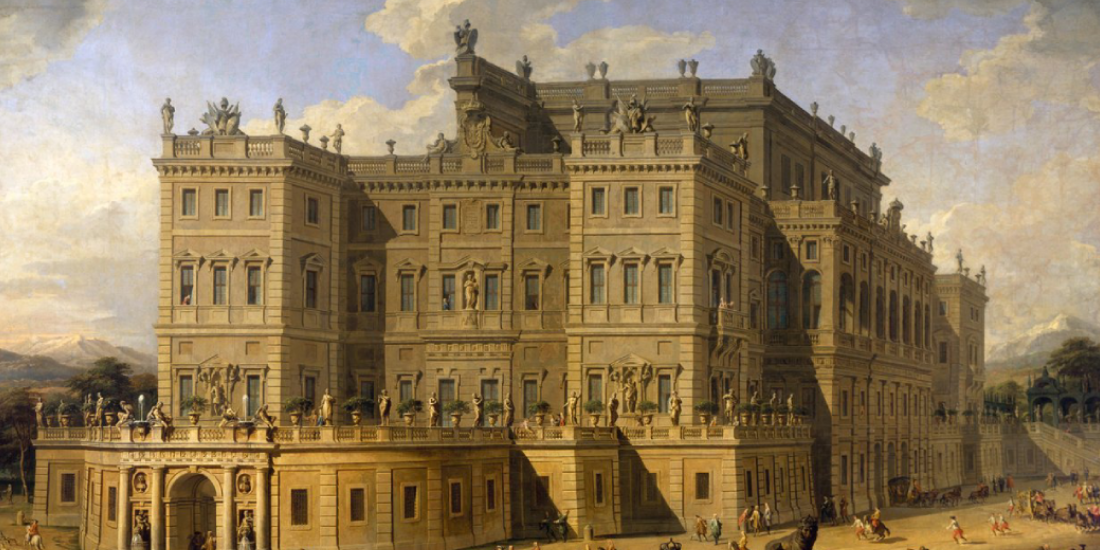 Veduta del castello di Rivoli di Giovanni Pannini: gioiello del vedutismo barocco