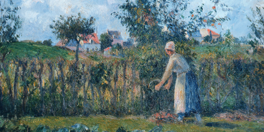 Donna nell’orto di Pissarro: la natura e la luce del quotidiano rivelata attraverso l’Impressionismo